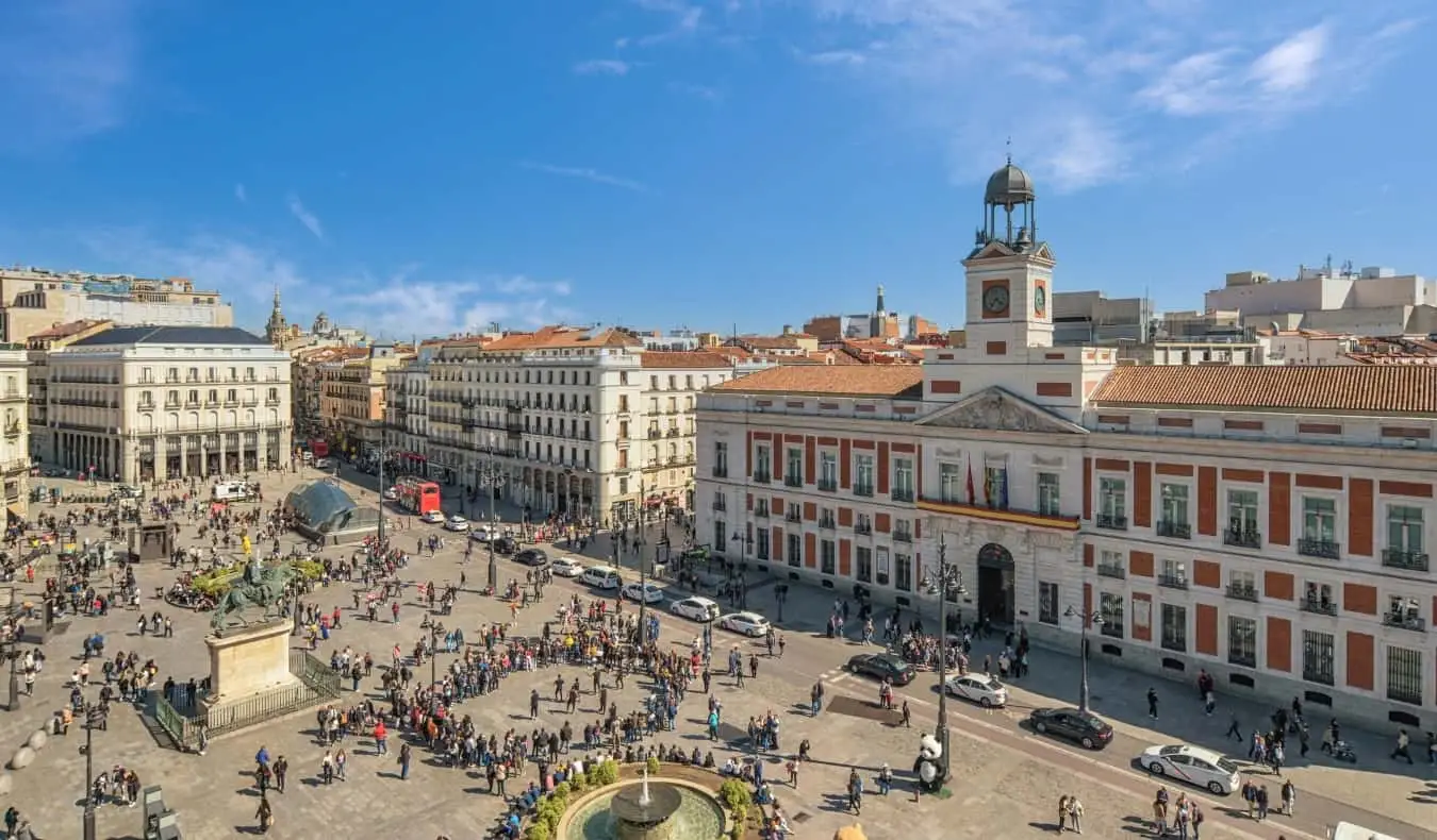 La place Puerta del Sol à Madrid, Espagne