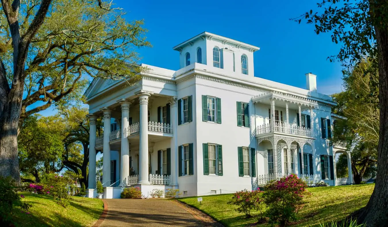 Le superbe manoir Stanton Hall dans la ville historique de Natchez, Mississippi, États-Unis