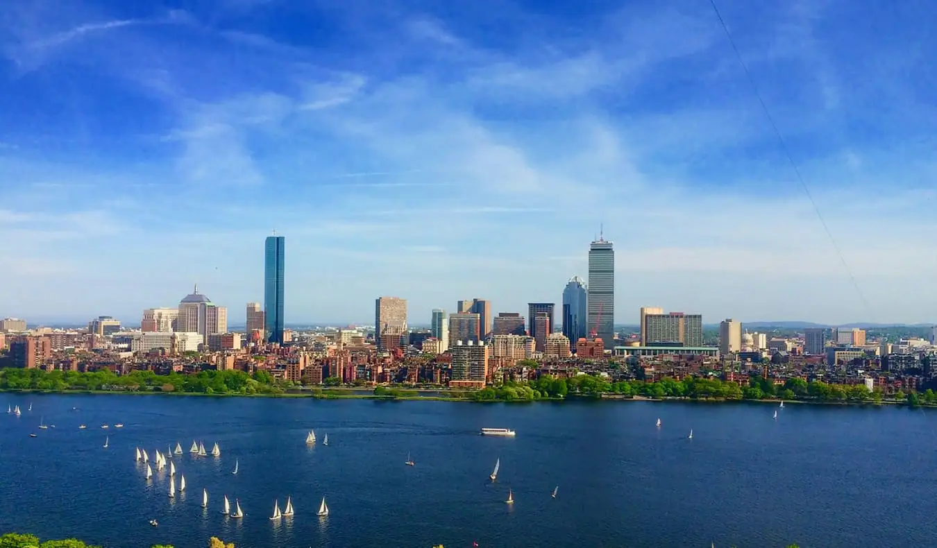 L'horizon d'été de Boston, Massachusetts