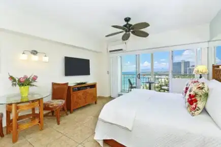 セントラル ワイキキ コンドミニアム、ステップ アウト バルコニーあり