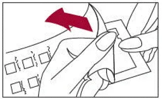 Peel open the package - Illustration