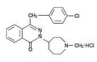 AZELASTINE HCL NASAL- azelas tine hcl Structural Formula Illustration