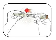 Pull the Pen Cap straight off - Illustration