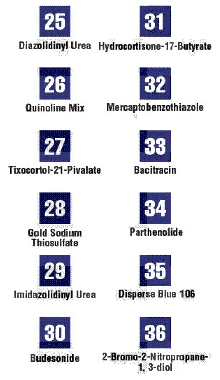 T.R.U.E. TEST Thin-Layer Rapid Use Epicutaneo us Patch Test Structural Formula - Illustration