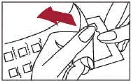 Peel open the package - Illustration