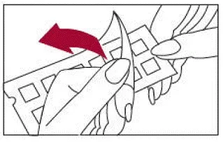 Remove the protective plastic covering - Illustration