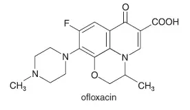 Ofloxacin Structural Formula Illustration
