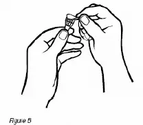 Check to see if the seal on the base of the needle is intact - Illustration
