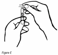 Do not touch the tip of the cartridge after it has been cleansed with the alcohol swab - Illustration