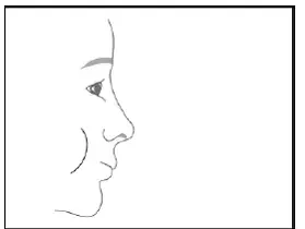 When you have finished breathing in remove the mouthpiece from your mouth - Illustration