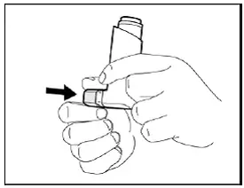Replace the cap over the mouthpiece right away after use - Illustration