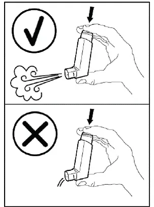 Clean the inhaler 1 time each week - Illustration