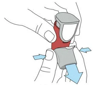 Shake your SYMBICORT inhaler well for 5 seconds right before each use - Illustration