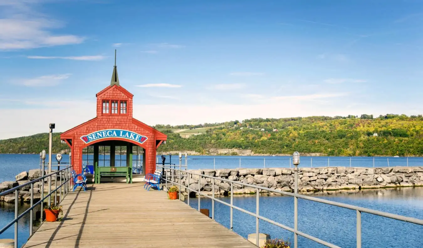 A pitoresca região de Finger Lakes, em Nova York, EUA