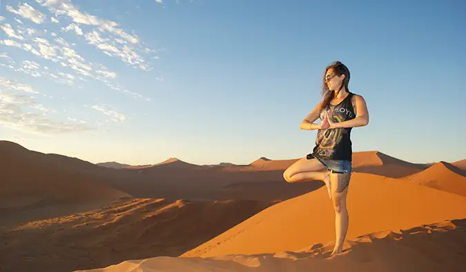 Kristin Addis in Namibië